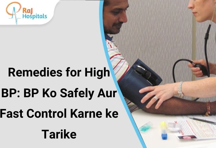 Remedies for high BP with doctor checking blood pressure safely