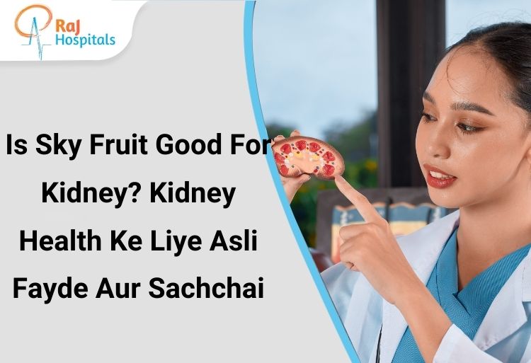 Nurse explaining kidney model during discussion on is sky fruit good for kidney for better kidney health.