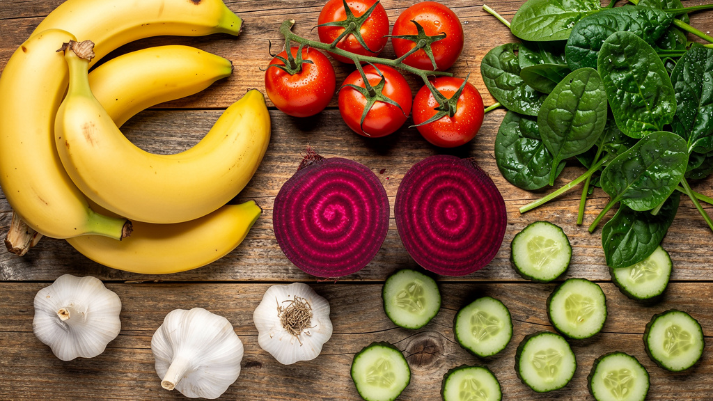 पोटेशियम युक्त स्वास्थ्यवर्धक फल और सब्जियां