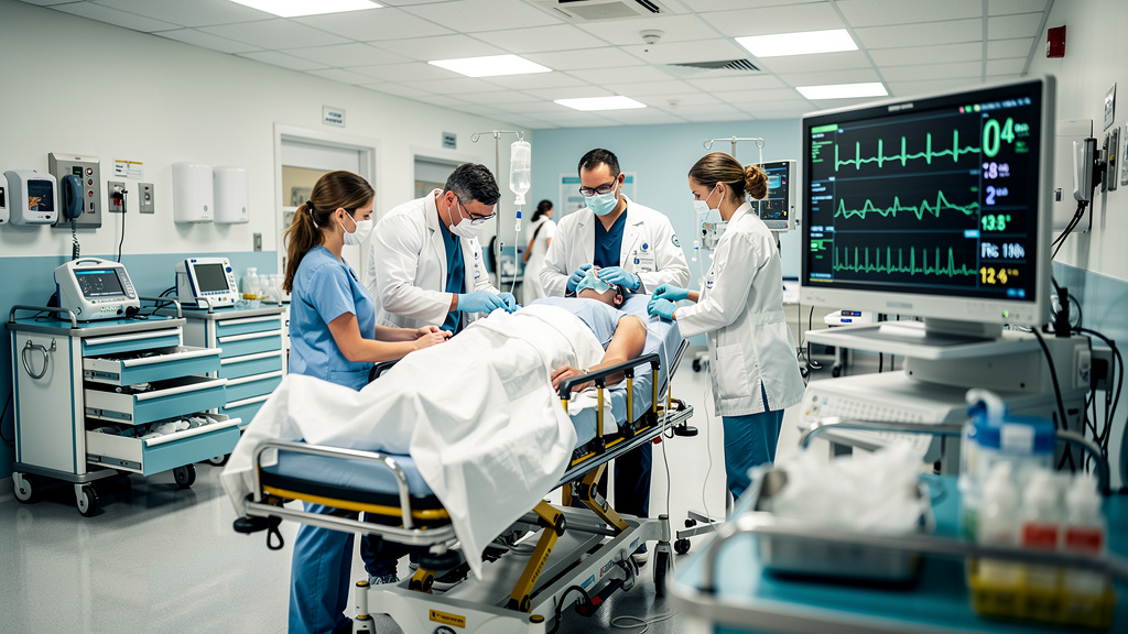 अस्पताल में आपातकालीन ईसीजी परीक्षण